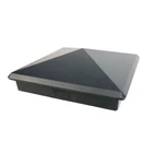 5.5" X Heavy Duty Aluminium Pyramid Cap For Wood Posts - Black New. Price: $15.99.