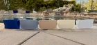 Pool Overflow Drain Cover - Available 5 Colors: Blue, Gray, Tan, Beige, White New. Price: $35.00.