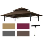 Warmally 8X5 Grill Gazebo Bbq Canopy Replacement Top Dark Brown L-GG001PST-F New. Price: $54.32.