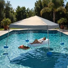 10X10 Ft Floating Pool Canopy Pop Up Gazebo, Grey Water Tent With Steel & Alu... New. Price: $272.49.