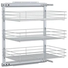 Vidaxl Slide Out Pantry Shelves, 3-TIER Pull Cabinet Organizer, ... New. Price: $166.91.