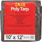 Do It Best 764361 Medium-duty Poly Tarpaulin, 10X12, Brown New. Price: $29.00.