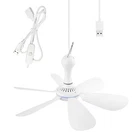 Usb Powered Ceiling Fan Portable Canopy With On/off Switch, 6 Blades Quie... New. Price: $30.35.