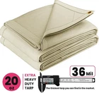 Protarp Heavy Duty Canvas Water & Uv Resistant, 100% Virgin Tarpaulin Cover New. Price: $1153.95.