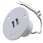Rv Recessed Mount Usb Charging Port Charger Socket 12V Power Outlet White New. Price: $11.99.
