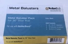 (60) Timbertech Stair Rail BRMB36KITBCM 36" Metal Baluster Pack Builderboard New. Price: $100.00.
