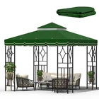 Morikoro 10X10 Canopy Replacement Top Double Tiered Gazebo Green With New. Price: $80.99.