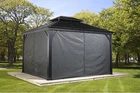 Sojag Polyester Curtains For Monaco Messina Mykonos Gazebos, Grey New. Price: $239.99.