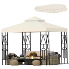 Morikoro 10X10 Canopy Replacement Top Double Tiered Gazebo Cover For Beige New. Price: $68.59.
