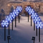 Brightdeck 10-PACK Led Solar Snowflake Christmas Lights Outdoor Waterproof New. Price: $54.38.