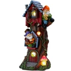 Garden Gnome Statue 11 Tall Treehouse Solar Light Outdoor Decor Teresas Large New. Price: $74.99.