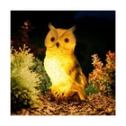 Wondhome Solar Owl Garden Statues Outdoor Decor Resin Figurine With Led L.... Price: $41.29.