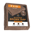 Multipurpose Protective Cover Brown Poly Tarp 8' X 15' - Durable, Water Resis... New. Price: $30.79.