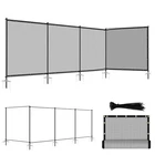 5'HX24'L Privacy Fence Set With Poles And Rails Ground Spikes Kit For P... Open. Price: $87.22.