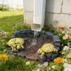 Decorative Turtle Statue Splash Block Gutter Downspout Outdoor Garden Decor, Lar New. Price: $73.84.