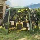 Pop Up House For Outdoor, 11.5FT Instant Camping Screened Gazebo Canopy New. Price: $211.99.