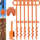 16IN Tent Stakes Ground Anchors Screw With 1PCS Heavy Duty Ada... New. Price: $42.90.