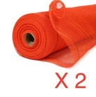 5.6 Ft. X 150 Orange Fire Resistant Safetyshield Netting Lot Of 2 New. Price: $199.00.