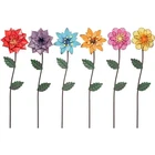 Yeahome Garden Decor For Outside 6 Pack Flower Stakes Colorful New. Price: $24.99.