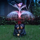 Rctticuu Solar Bear Garden Statues,resin Black Family Figurine With Welc.... Price: $44.95.