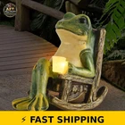 Foxmis Miniature Frog Garden Statue - Solar Powered New. Price: $42.99.