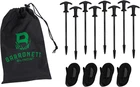 All-terrain Ground Kit, 8 Threaded Tip Stakes, 4 Tie-downs, Carry Bag, New. Price: $53.05.