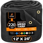 Mesh Tarp 12 26 Multipurpose Protective Cover Black Xpose Safety Heavy Duty New. Price: $179.99.