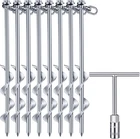 Zhengmy 8 Pcs Giant Skeleton Accessories Ground Anchors Screw In, 12 Inch Heavy New. Price: $52.95.