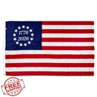 Flagsource Betsy Ross 3X5 Ft, Usa Made Embroidered Sewn Stripes New. Price: $84.90.
