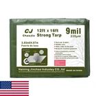 Chaojin Heavy Duty Waterproof Tarp 12X16 Green 9 Mil Reinforced Grommets New. Price: $29.74.
