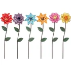 Yeahome Garden Decor For Outside, 6 Pack Flower Stakes Colorful New. Price: $26.64.