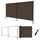Floraleaf 5X12 Privacy Fence Sets Iron Poles Outdoor Mesh Shade Net Cover New. Price: $163.97.