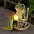 Foxmis Miniature Frog Garden Statue Outdoor Lights Solar Lawn Decor Ornament New. Price: $47.49.