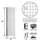 Garden Craft 143625 1/4 In. Mesh 23 Ga. Steel Hardware Cloth X Ft. New. Price: $67.48.