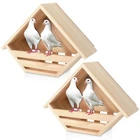 Doublefill 2 Pcs Cedar Dove Nesting Box House For Bird Pigeon Outside New. Price: $80.66.