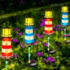 Beidoulu Solar Garden Lights Outdoor Decorations, 4 Packs Lighthouse Waterpro... New. Price: $40.22.