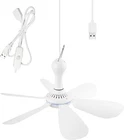 Usb Powered Ceiling Fan Portable Canopy W/ On/off Switch 6 Blades Quiet New. Price: $27.34.