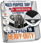 6X8 Ultra Heavy Duty Tarp Extra Thick 16 Mil Uv Resistant Grommets Every 18 New. Price: $26.59.