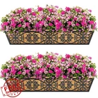 Karlliu 2 Pack 30IN Window Box Railing Planter Brackets Liners New. Price: $74.99.