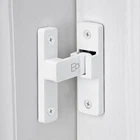 90 Degree Barn Door Latches Zinc Alloy Flip Gate For Cabinet White 2 Pcs New. Price: $27.01.