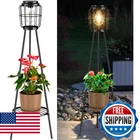Visflair Solar Lights With Plant Stand, Outdoor Floor Lamp, Waterproof Led New. Price: $56.04.