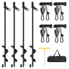Tent Stake Heavy Duty Kit For High Winds, 4 Pack 17.7" Ground Anchors Screw-i... New. Price: $59.75.