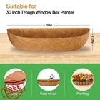 Zeedix 30" Trough Coconut Liners Planter Coir Fiber 4 Pack New. Price: $40.64.