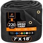 Xpose Safety Heavy Duty Mesh Tarp, 7 18 Multipurpose Black Protective Cover New. Price: $64.99.