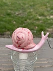 Vintage Snail Ceramic Self Watering Spike Flower Plant Tender Stake Pink New. Price: $25.00.