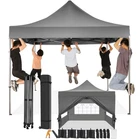 Cobizi Pop Up Canopy Tent With 4 Sidewalls, 10X10FT Gray New. Price: $240.99.