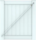 True Latch 6' White (open) Telescopic Anti Sag Brace For Vinyl Gates-fences. Price: $60.97.