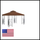 Benefitusa Brown Double Tier Replacement 10X10GAZEBO Canopy Top Patio Pavilion New. Price: $63.00.