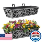 Pack 24 Inch Window Boxes For Outdoor Plants Deck Railing Planters New. Price: $97.35.