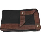 Weather Guard 5.8-OZ. Extreme-duty Nylon Mesh Tarp, Brown/black, 8FT. 10FT., New. Price: $29.99.